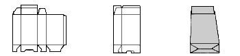 サック貼(アメリカンロック方式)見本図と展開図